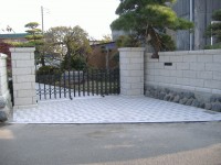 みかげ調インターロッキング　和風
