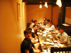 夏の懇親会風景