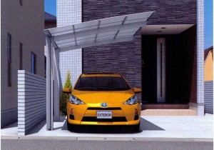 軽自動車 コンパクトサイズのカーポート　【スマット】三協アルミ社より新発売2013年3月