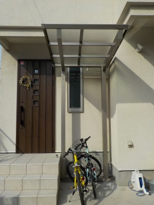 自転車用屋根・サイクルポートの設置工事～横浜港北区H様邸～