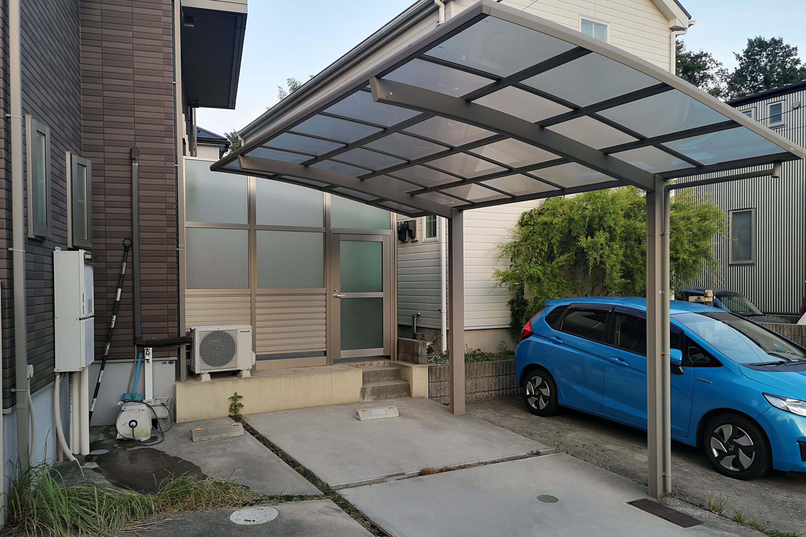 施工事例　外構リフォーム　21　ガーデンスクリーンを使っての外構リフォーム