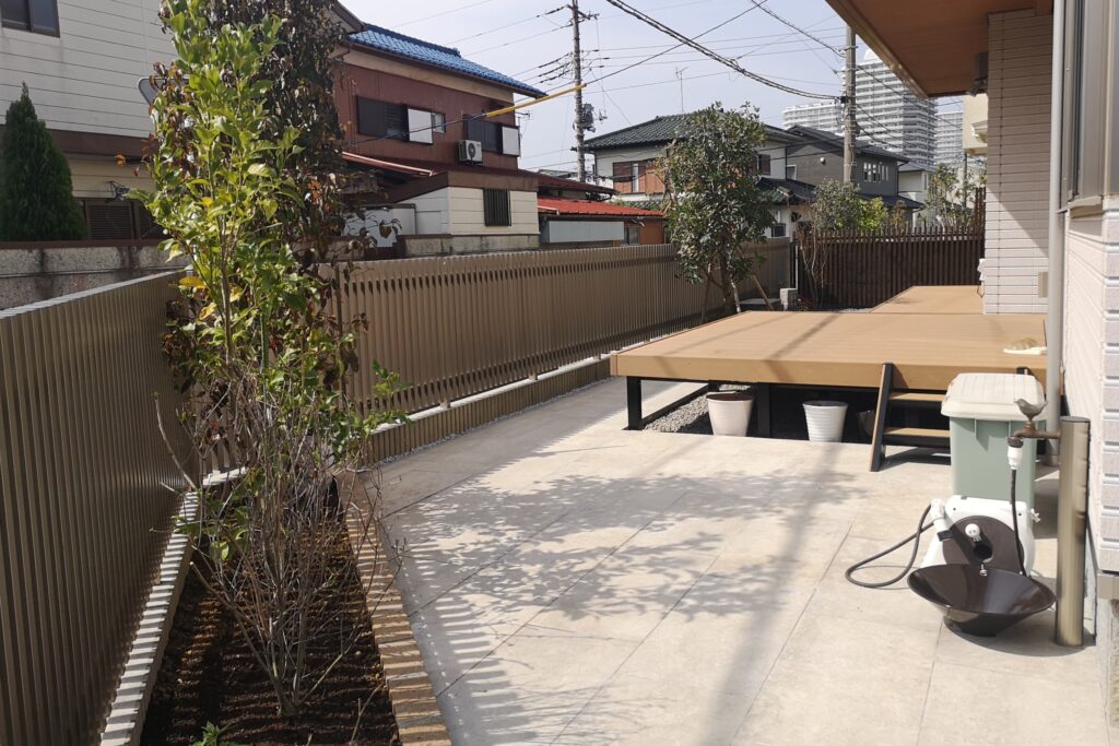 yamasoブログ　インスタ　リール動画　告知　58　大判タイル　和風モダン　庭　和風庭園