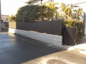 横浜市ブロック塀改善事業　補助金を利用したブロック塀　瀬谷区