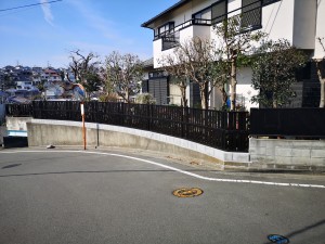 ブロック塀改善事業例　横浜市青葉区