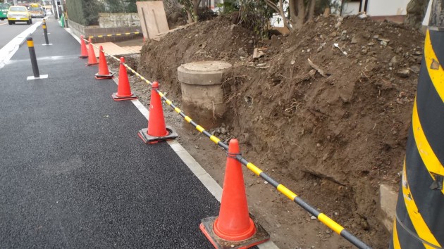 横浜市H様邸の擁壁工事