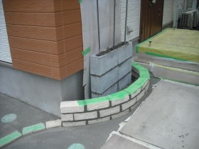 門壁ブロック積