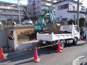 掘削、積み込み