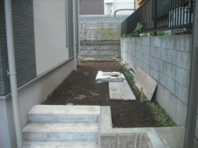通路部鋤取り 通路部鋤取り