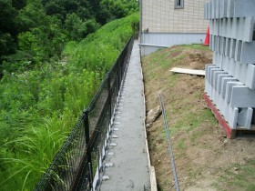 横浜市青葉区外構工事 前日の状況