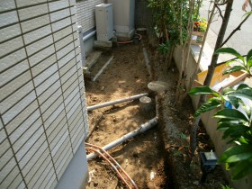 gedc1267 道路前の掘削工事