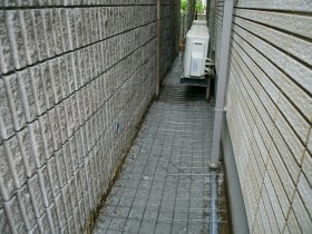 横浜市青葉区 外構リフォーム工事 ワイヤーメッシュ敷き